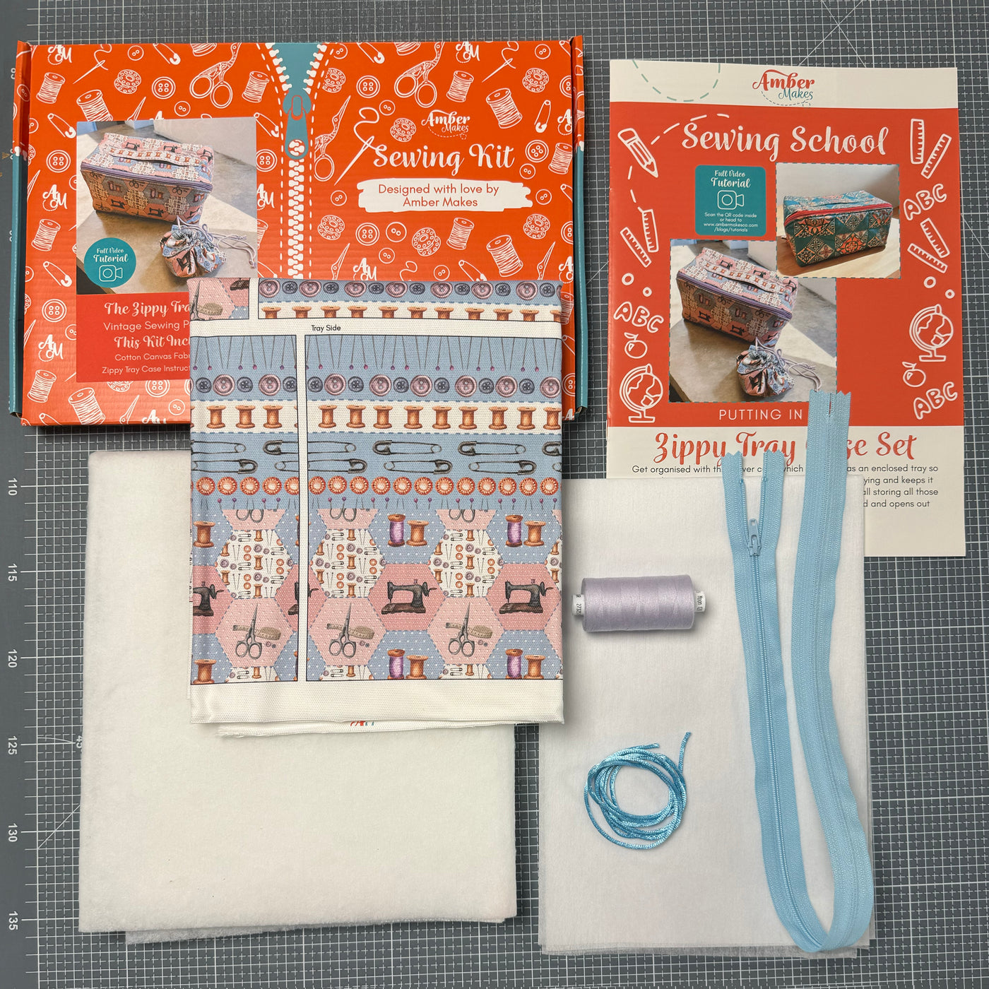 The Zippy Traycase Set Bundle – Vintage Sewing Kit plus
