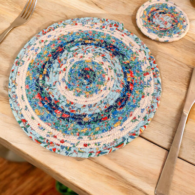 Scrappy Spiral Mats Pattern - PDF
