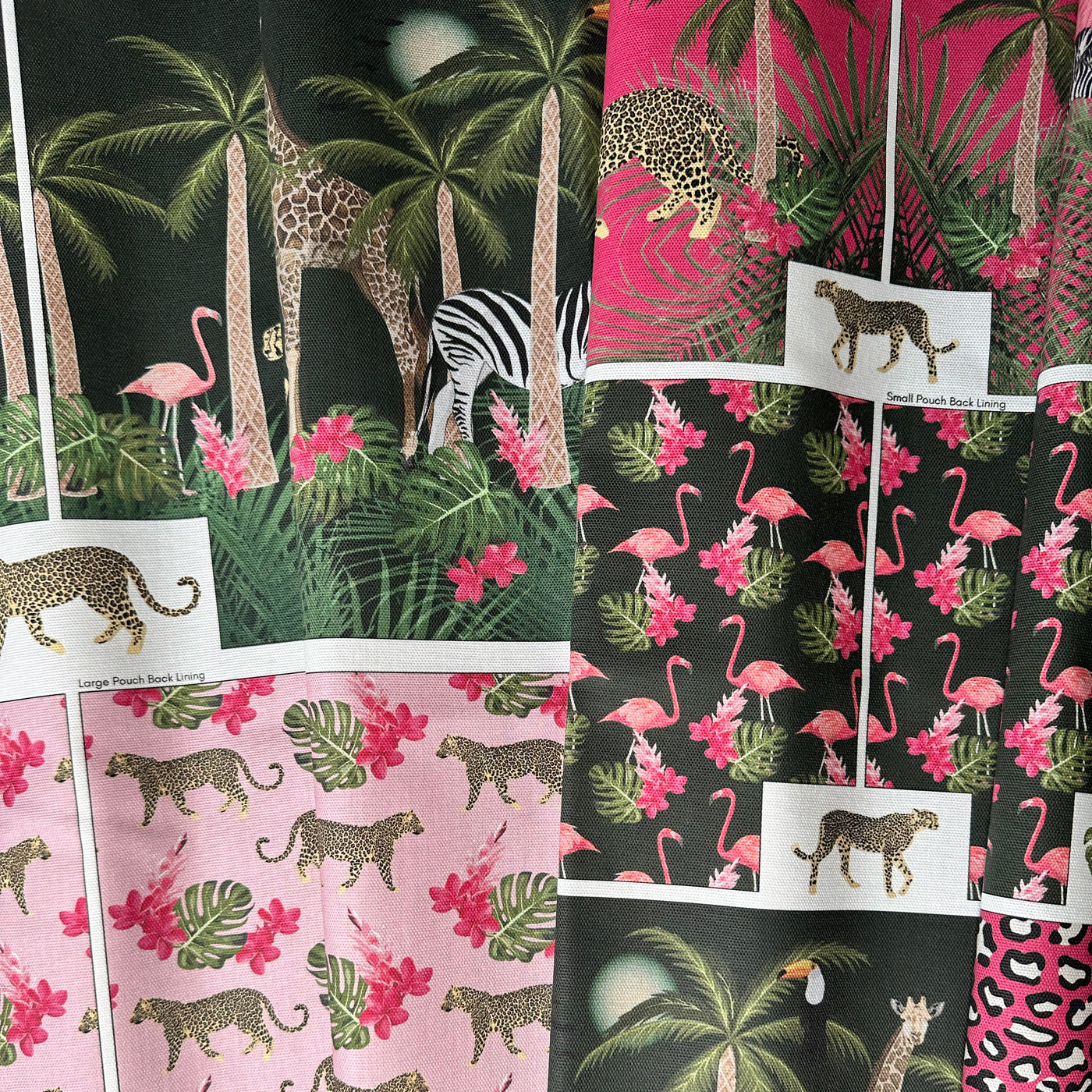 The Pretty Useful Pouch Set - Jungle Animals Sewing Kit