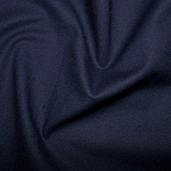 Rose And Hubble Plain Cotton Fabric - Navy 0.5m