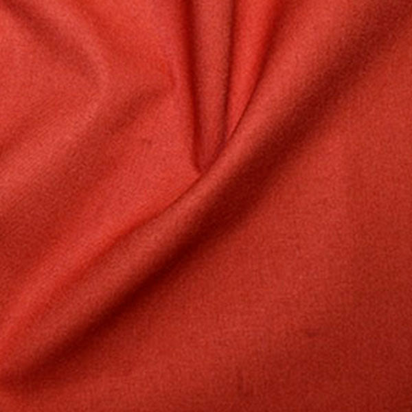 Rose And Hubble Plain Cotton Fabric - Paprika 0.5m