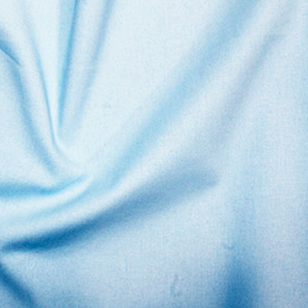 Rose And Hubble Plain Cotton Fabric - Powder Blue 0.5m