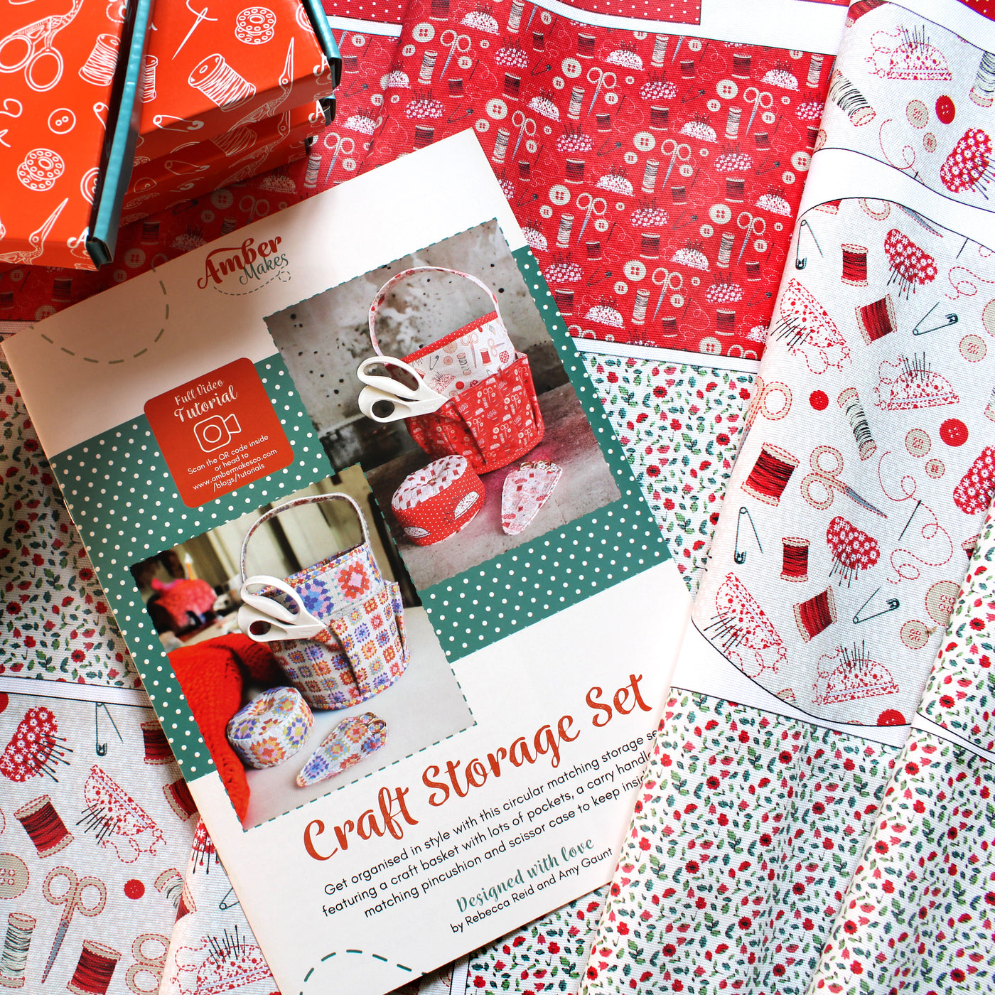 The Craft Storage Set - Redwork Sewing Kit