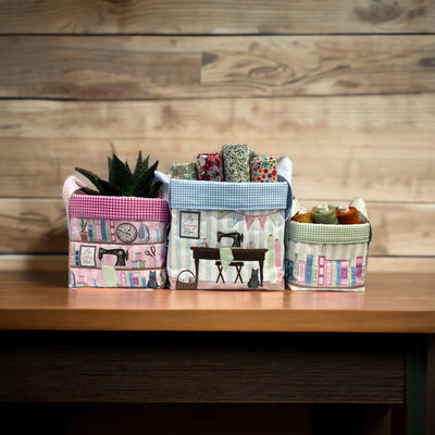 A Trio of Storage Baskets – Sewing Room Kit
