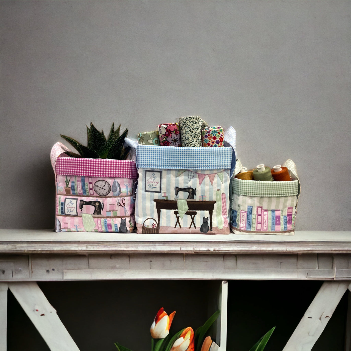 A Trio of Storage Baskets – Sewing Room Kit