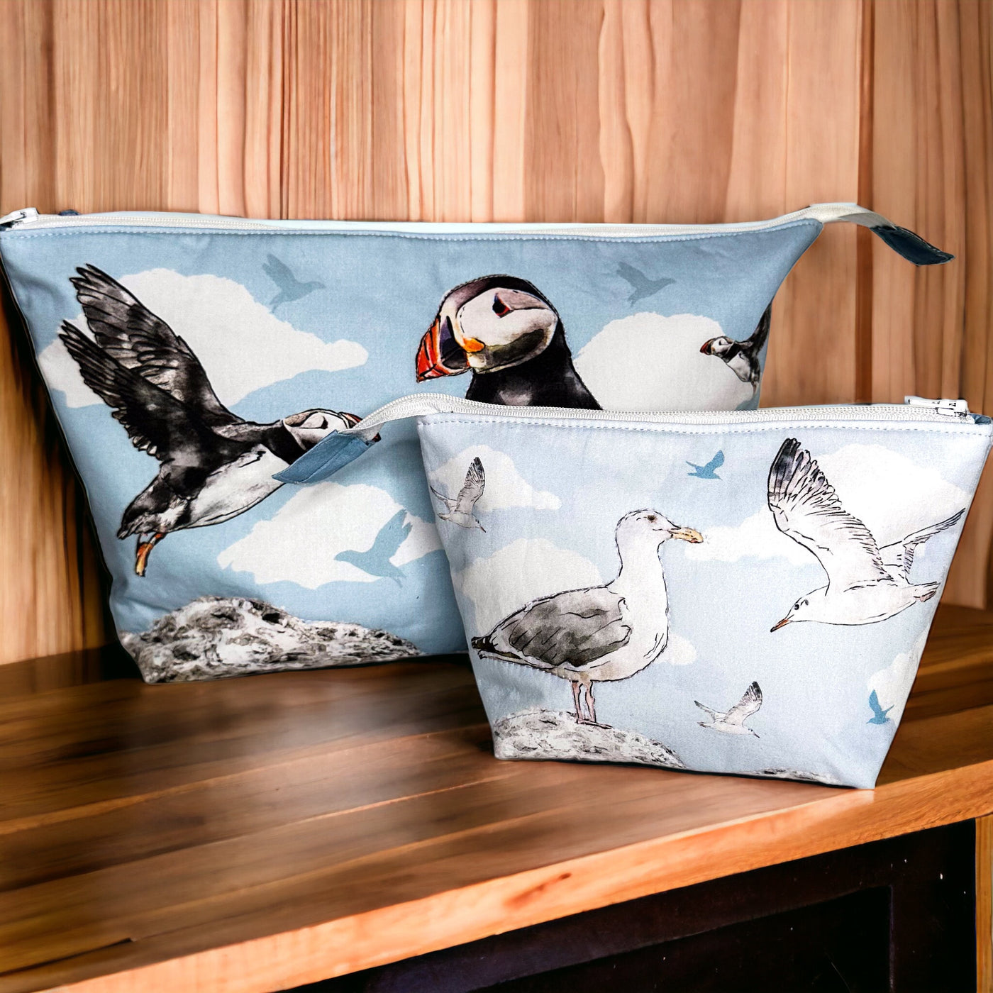 The Pretty Useful Pouch Set - Sea Birds Sewing Kit
