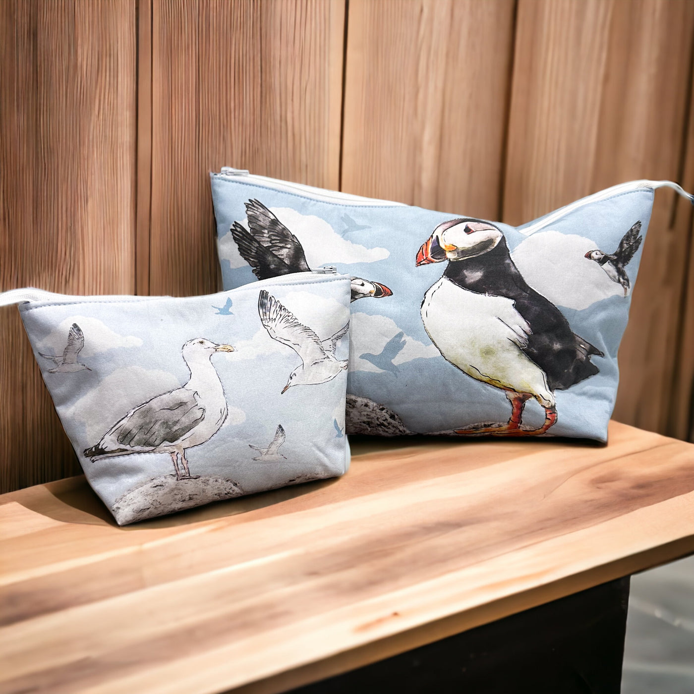 The Pretty Useful Pouch Set - Sea Birds Sewing Kit