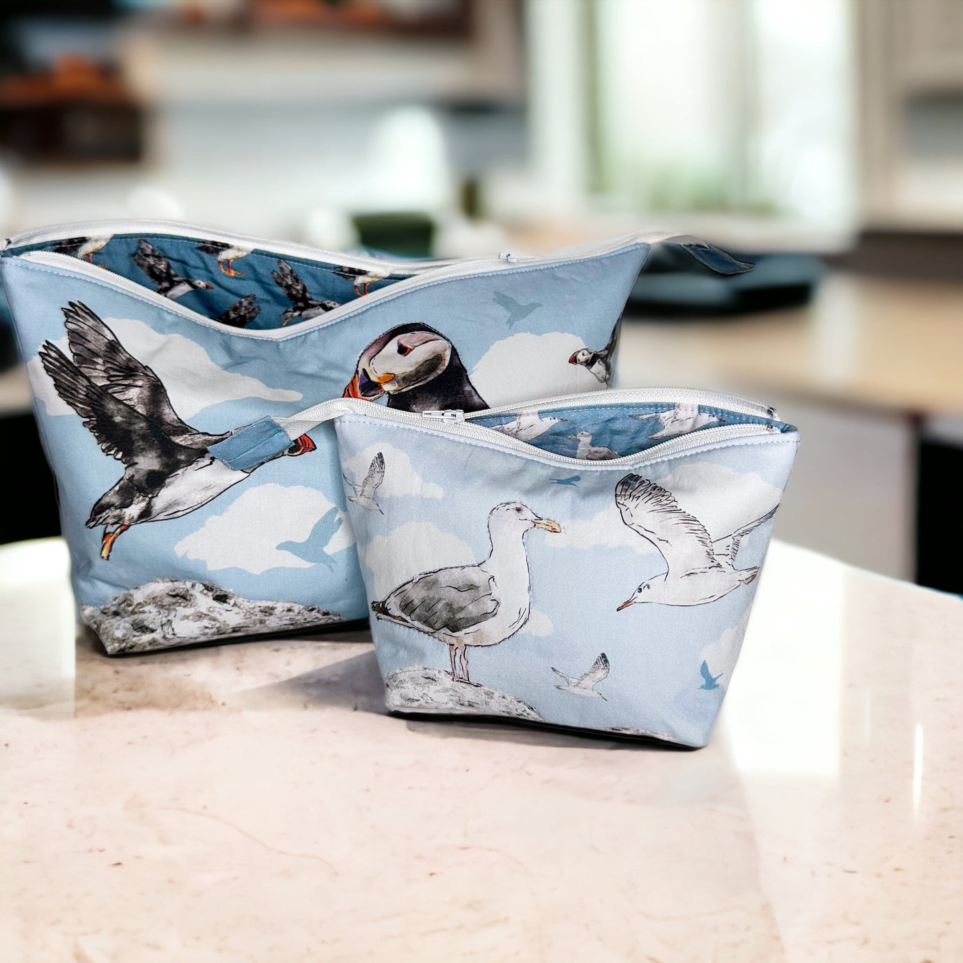 The Pretty Useful Pouch Set - Sea Birds Sewing Kit