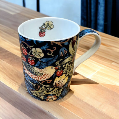 William Morris Mug and Gift Box - Indigo Strawberry Thief