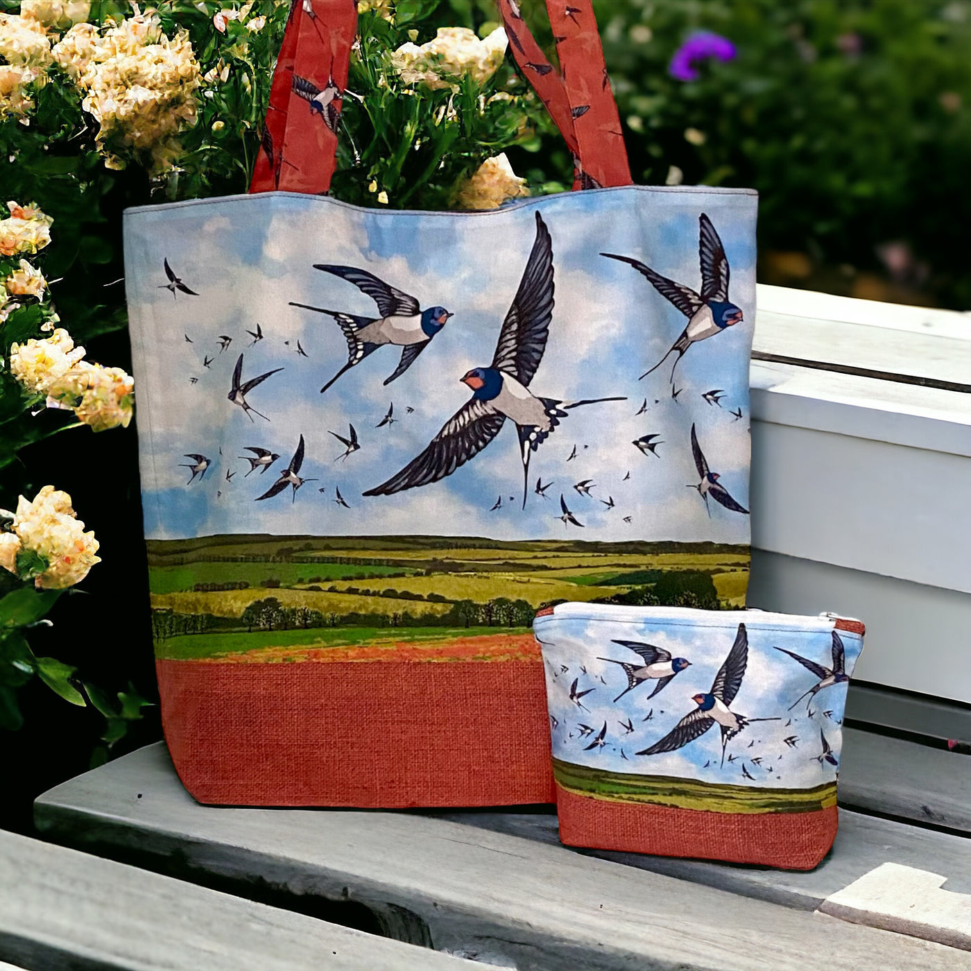 The Totally Tote - Swallows In The Sky Sewing Kit