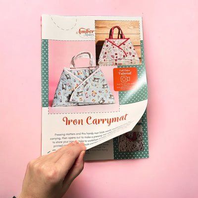 The Iron Carrymat -  Redwork Sewing Kit