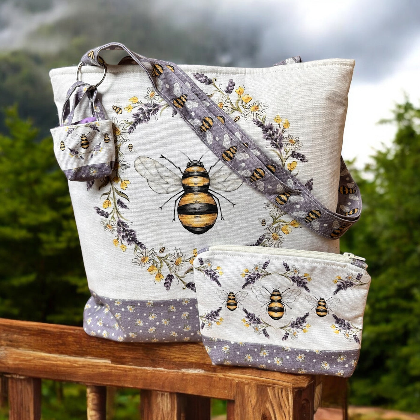 The Totally Tote - Lavender Bee Sewing Kit