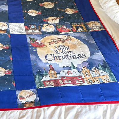 Night Before Christmas Canvas Fabric Panel