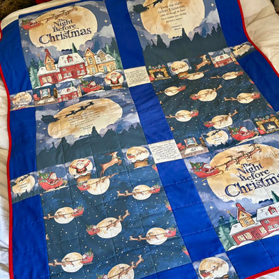 Night Before Christmas Canvas Fabric Panel