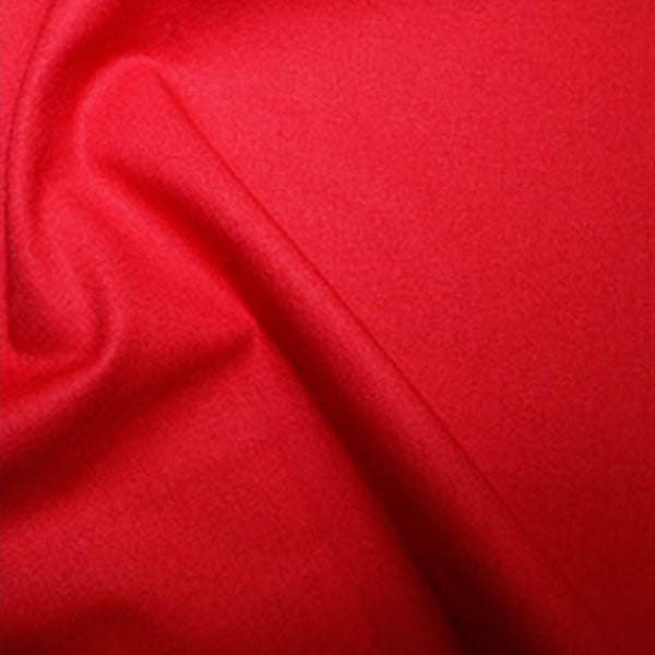 Rose And Hubble Plain Cotton Fabric - Scarlet 0.5m