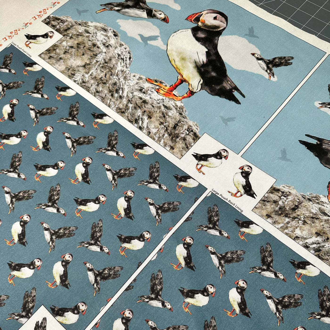 The Pretty Useful Pouch Set - Sea Birds Sewing Kit