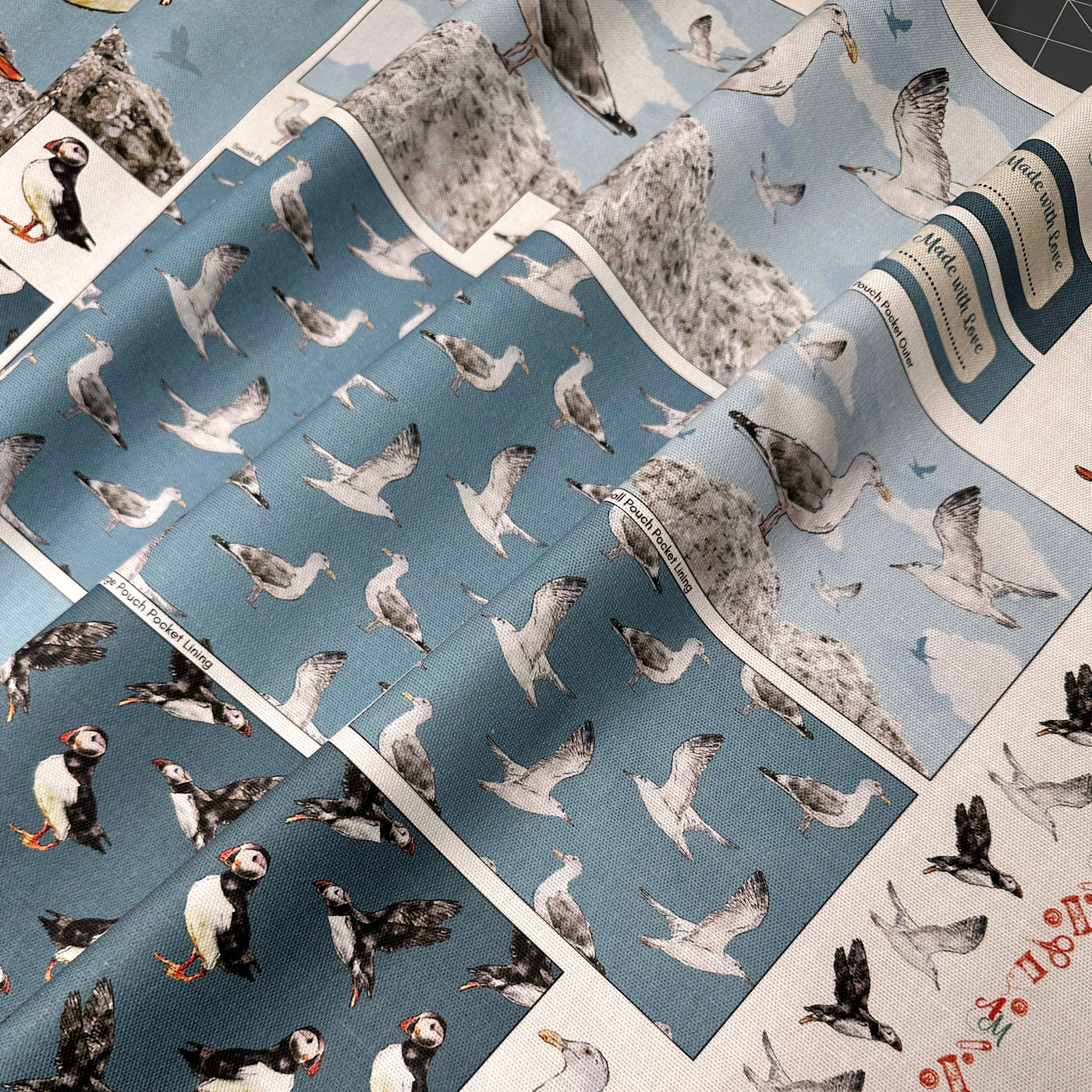 The Pretty Useful Pouch Set - Sea Birds Sewing Kit