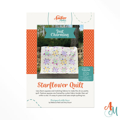 Just Charming - Starflower Quilt pattern PDF Download Instructions Booklet