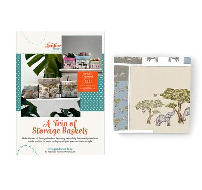 A Trio of Storage Baskets – Elephants Sewing Kit