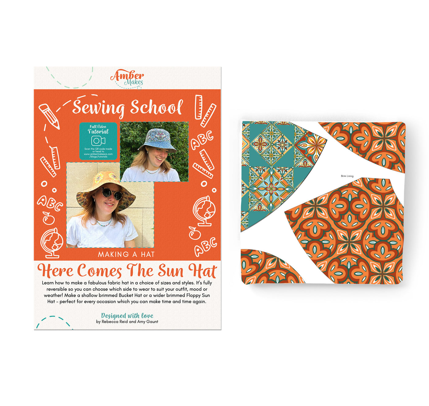 Sewing School Here Comes The Sun Hat – Portuguese Tiles Sewing Kit