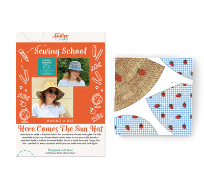 Sewing School Here Comes The Sun Hat – Strawberry Picnic Sewing Kit