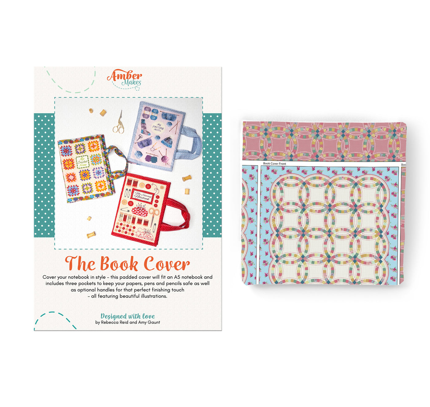 The Book Cover – Double Wedding Ring Quilt Sewing Kit