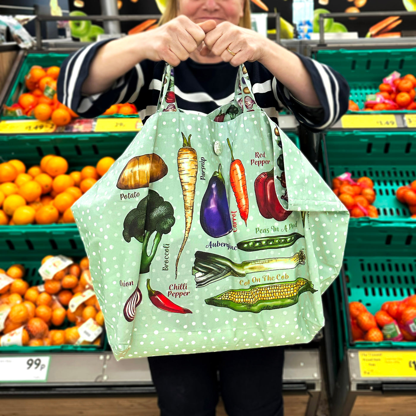 The Superbmarket bag - The Greengrocers Sewing Kit