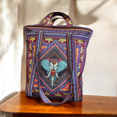 The John Bag - Embroidered Elephant Sewing Kit