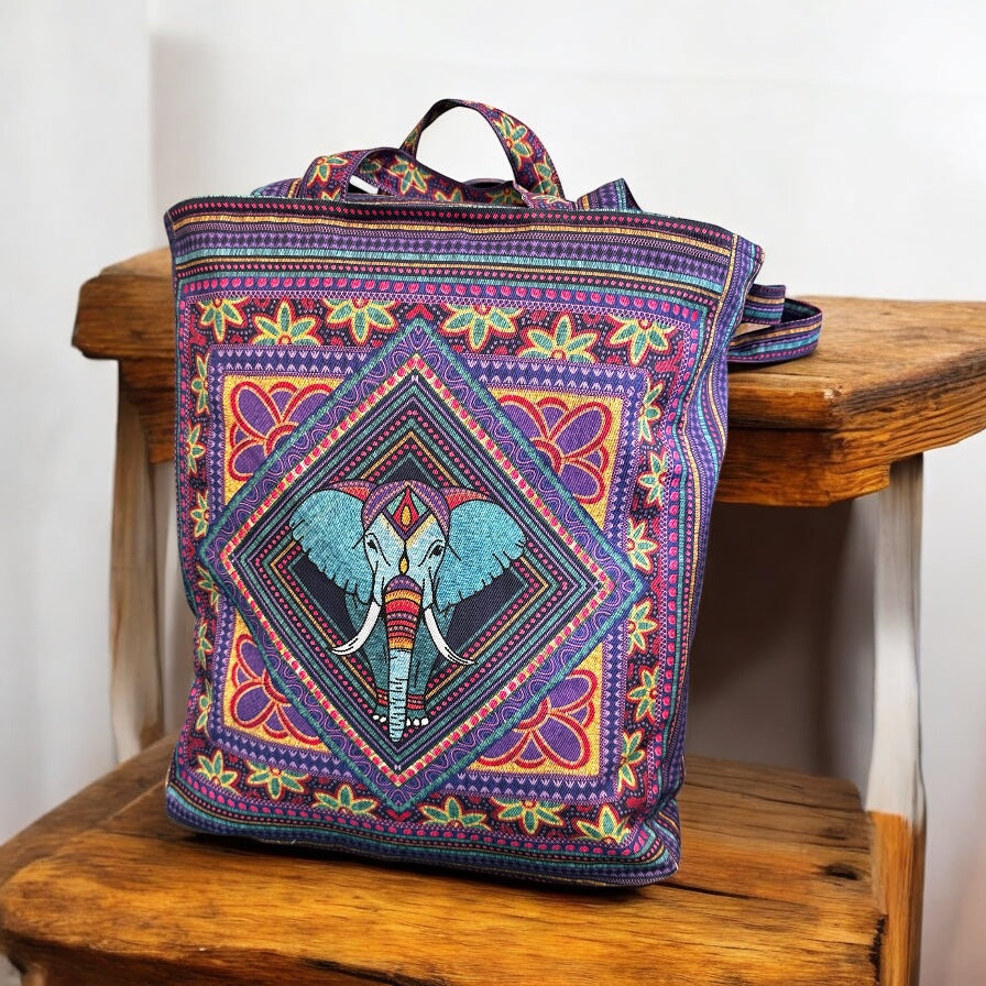 The John Bag - Embroidered Elephant Sewing Kit