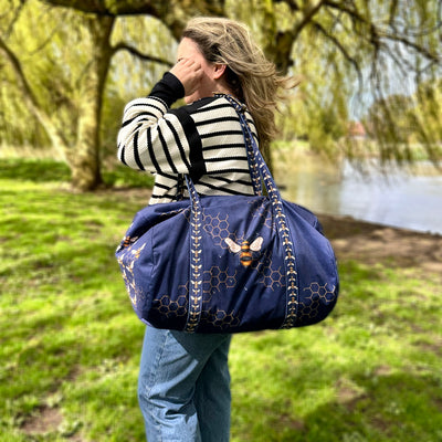 The Velvet Weekender Bag - Busy Bees Sewing Kit