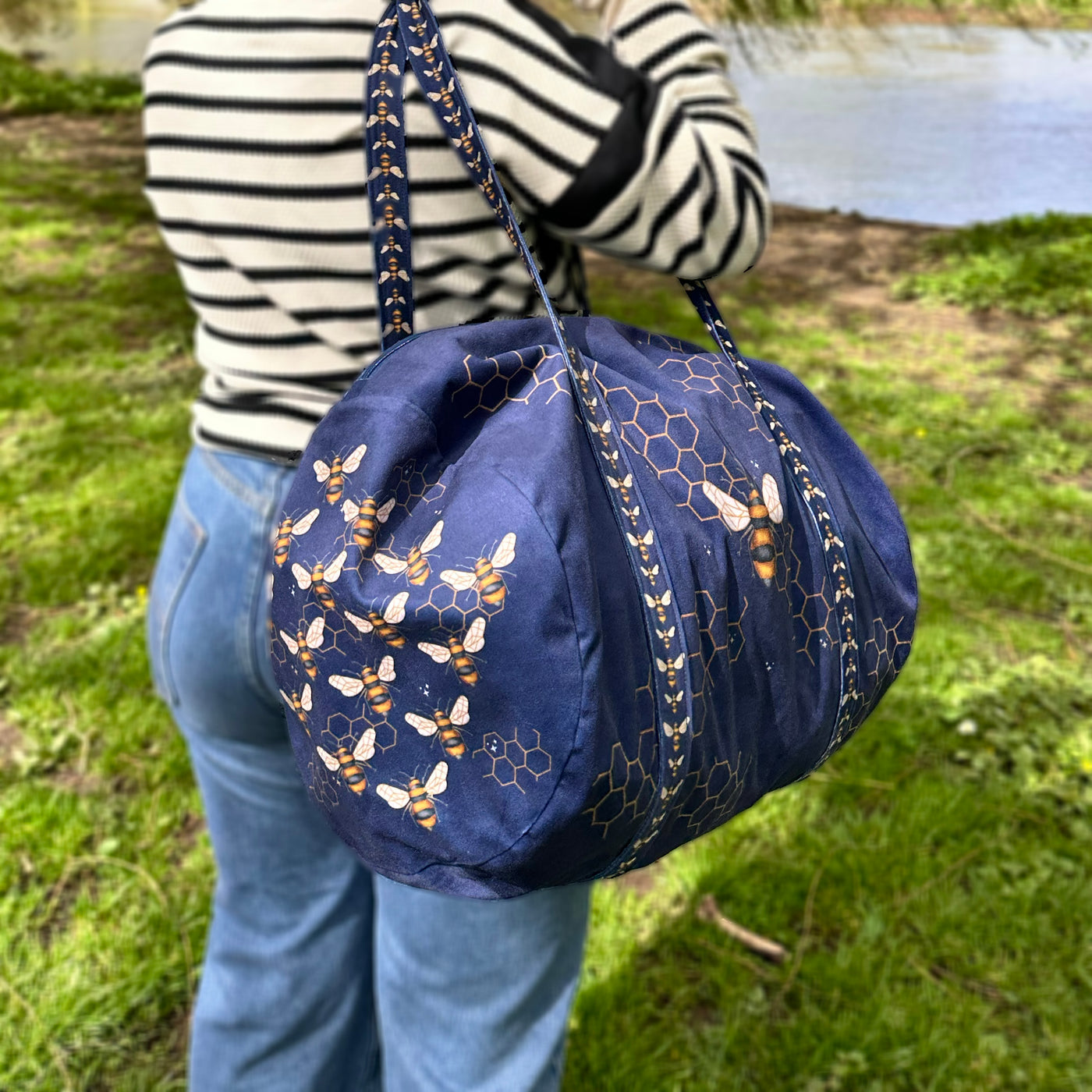 The Velvet Weekender Bag - Busy Bees Sewing Kit