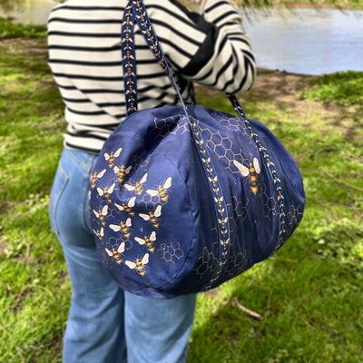 The Velvet Weekender Bag - Busy Bees Sewing Kit