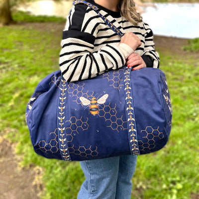 The Velvet Weekender Bag - Busy Bees Sewing Kit