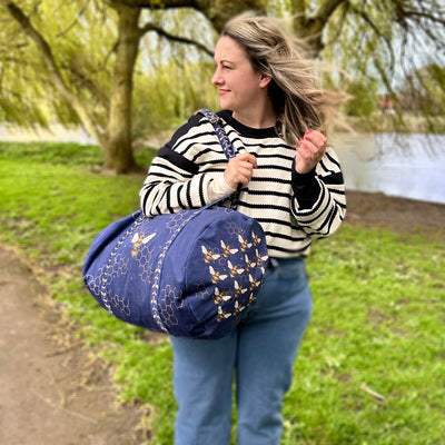 The Velvet Weekender Bag - Busy Bees Sewing Kit