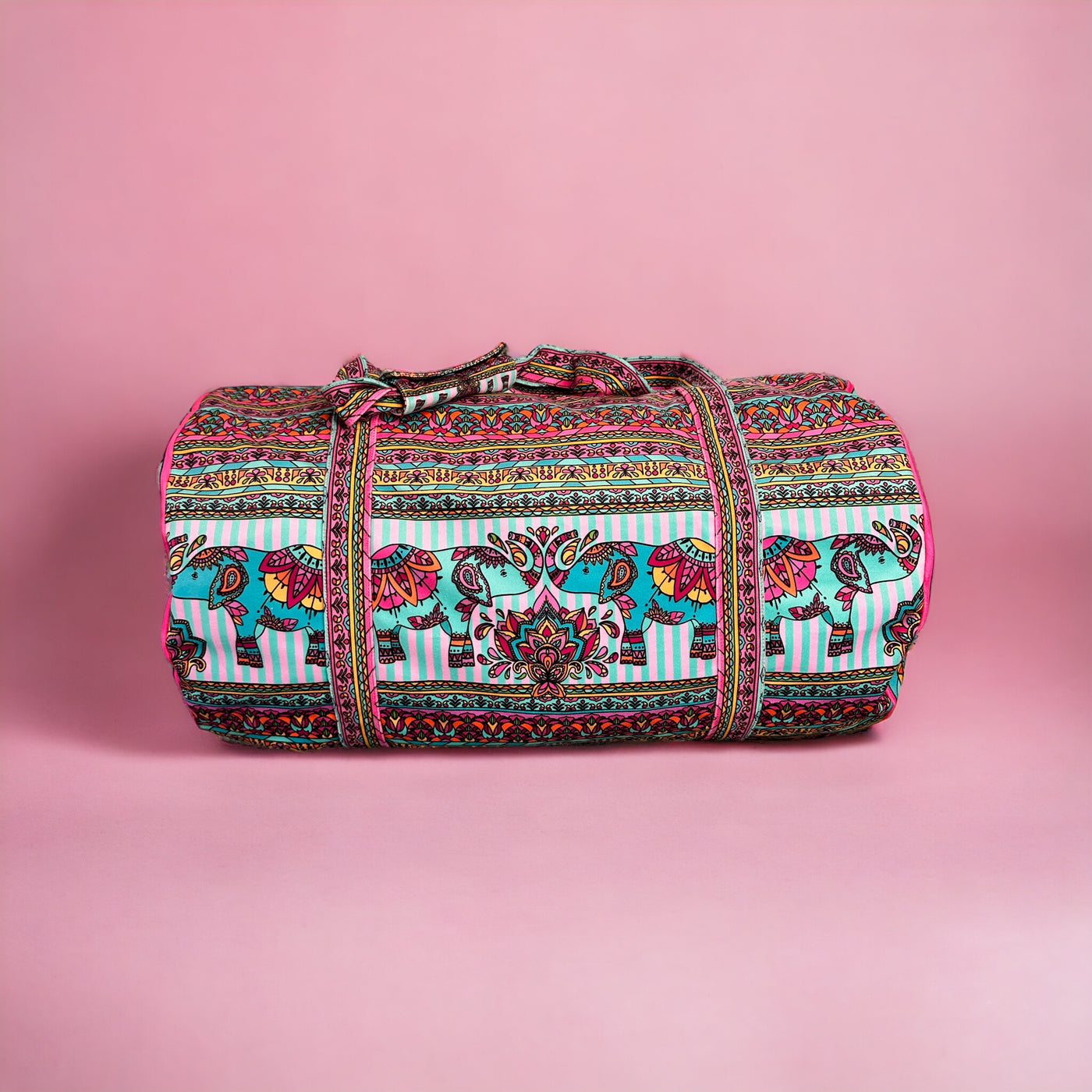 The Velvet Weekender Bag - Indian Elephants Sewing Kit