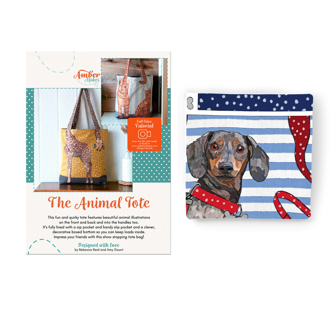 The Animal Tote - Sausage Dog Sewing Kit – Amber Makes