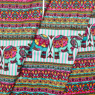 The Velvet Weekender Bag - Indian Elephants Sewing Kit