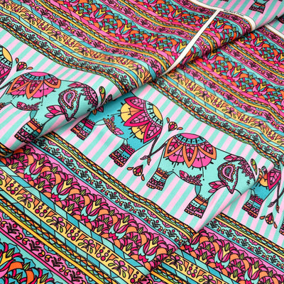 The Velvet Weekender Bag - Indian Elephants Sewing Kit