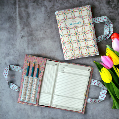 The Book Cover – Double Wedding Ring Quilt Sewing Kit