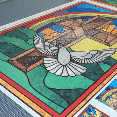 Sunrise Stained Glass Window Sewing Kit