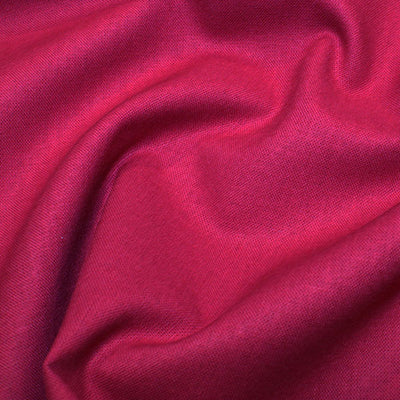 Rose And Hubble Plain Cotton Fabric - Pomegranate 0.5m