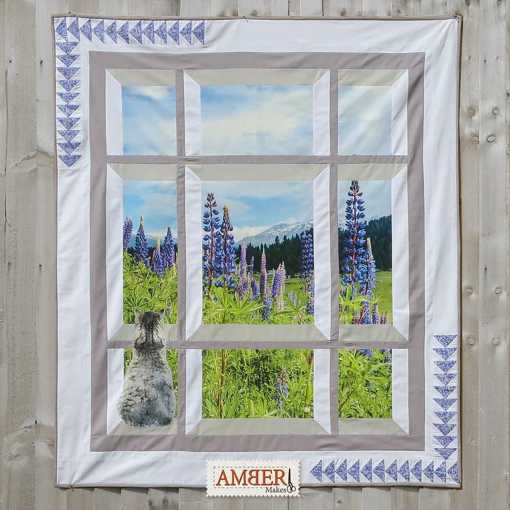 Attic Window Quilt - Lupin View Sewing Kit