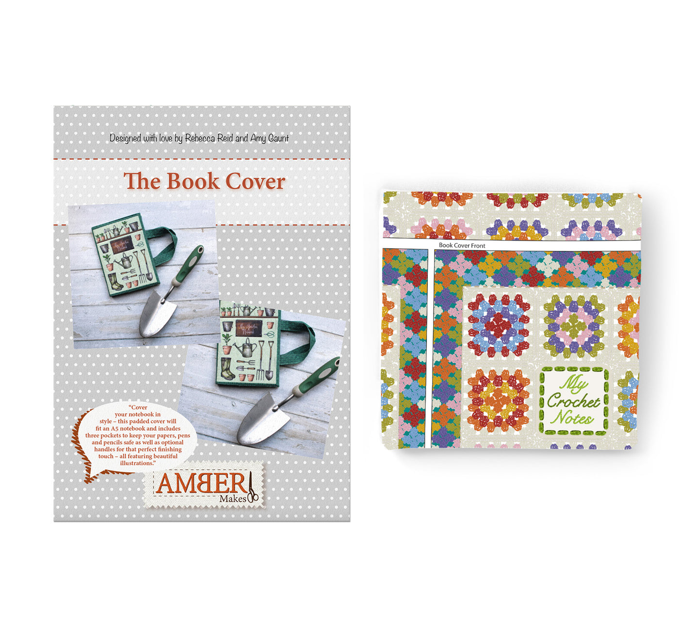 Amber Notes Spring Notebook The Book Cover – Crochet Notes Sewing Kit – Amber Makes