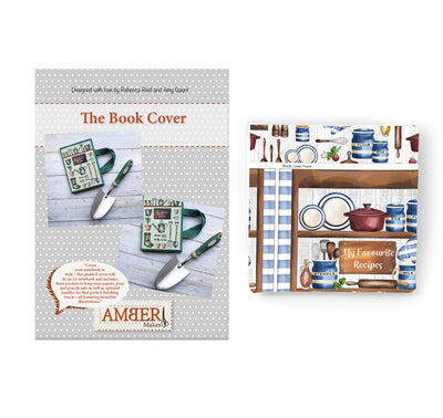 Cooking Notebook Cover Sewing Kit - Cooking Recipe's Notebook Cover Cut and Sew Fabric Panel and Instructions Amber Makes