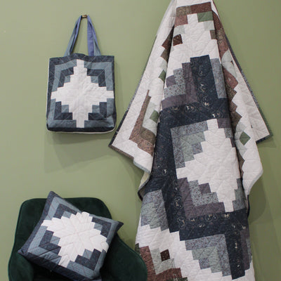 Quilt Block Collection - Curvy Log Cabin Pattern – PDF