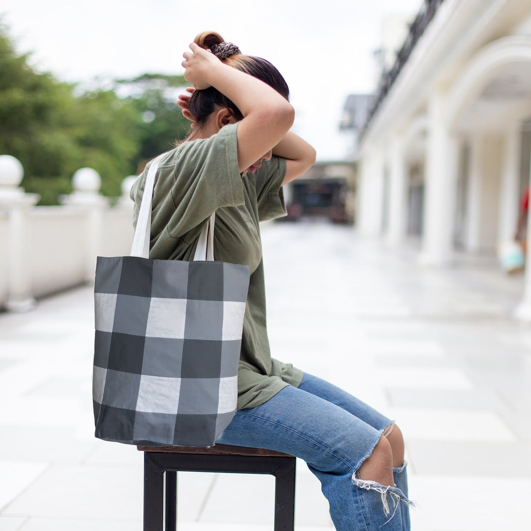Gingham Tote Bag PDF Download Instructions Booklet Amber Makes