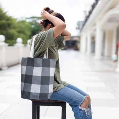 Gingham Tote Bag - Printed Instructions Booklet
