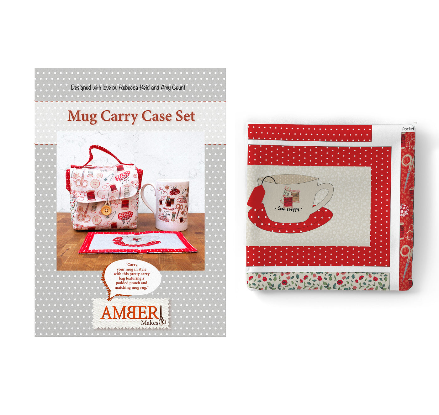 Mug Carry Case - Redwork Kit