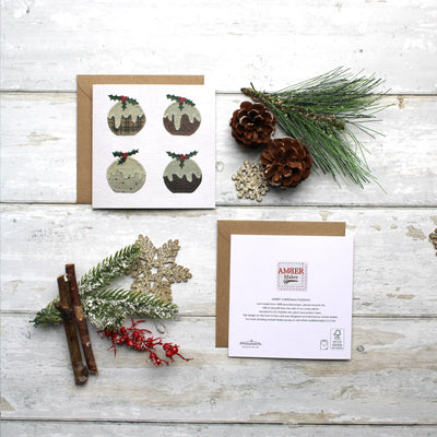 Pack of 5 Sewing Christmas Cards