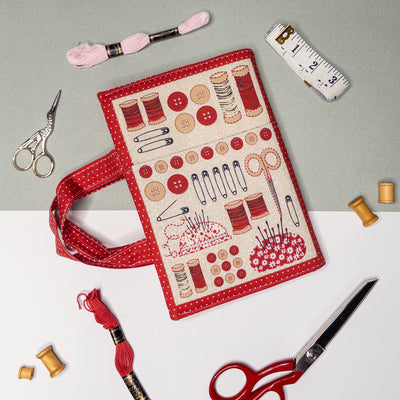 The Book Cover – Redwork Sewing Notes Kit
